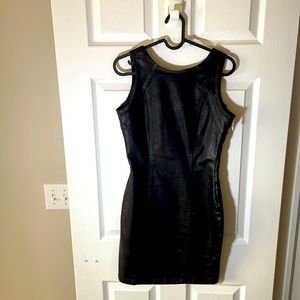 GUESS Body con fitted “oiled jean” LBD! 🔥